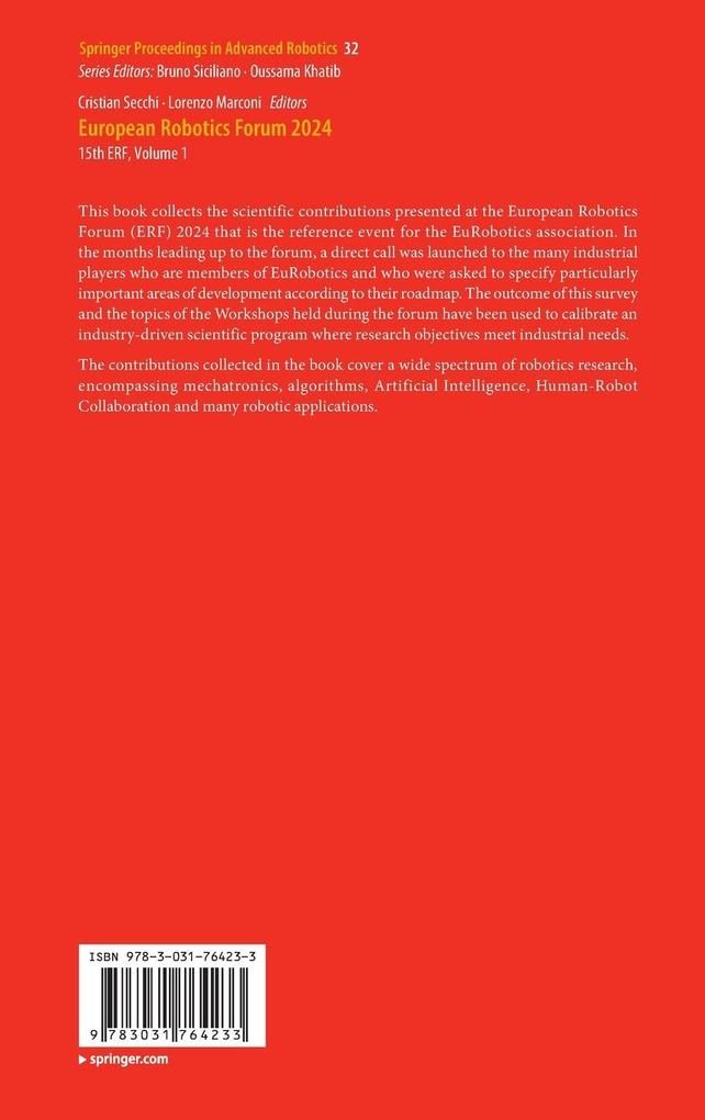 Weitere Ansicht: European Robotics Forum 2024