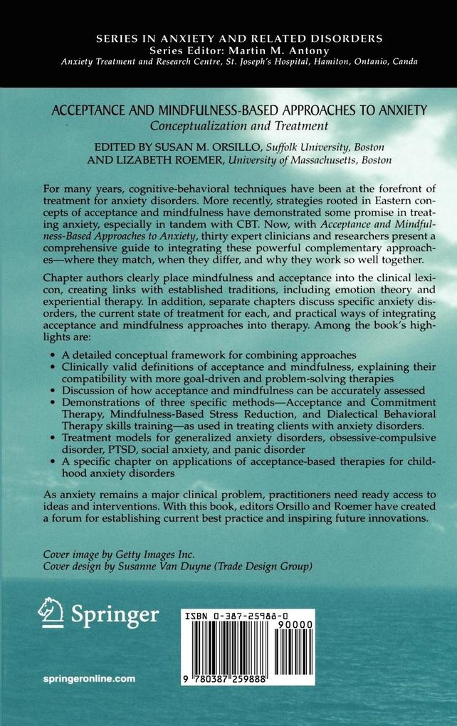 Weitere Ansicht: Acceptance- and Mindfulness-Based Approaches to Anxiety