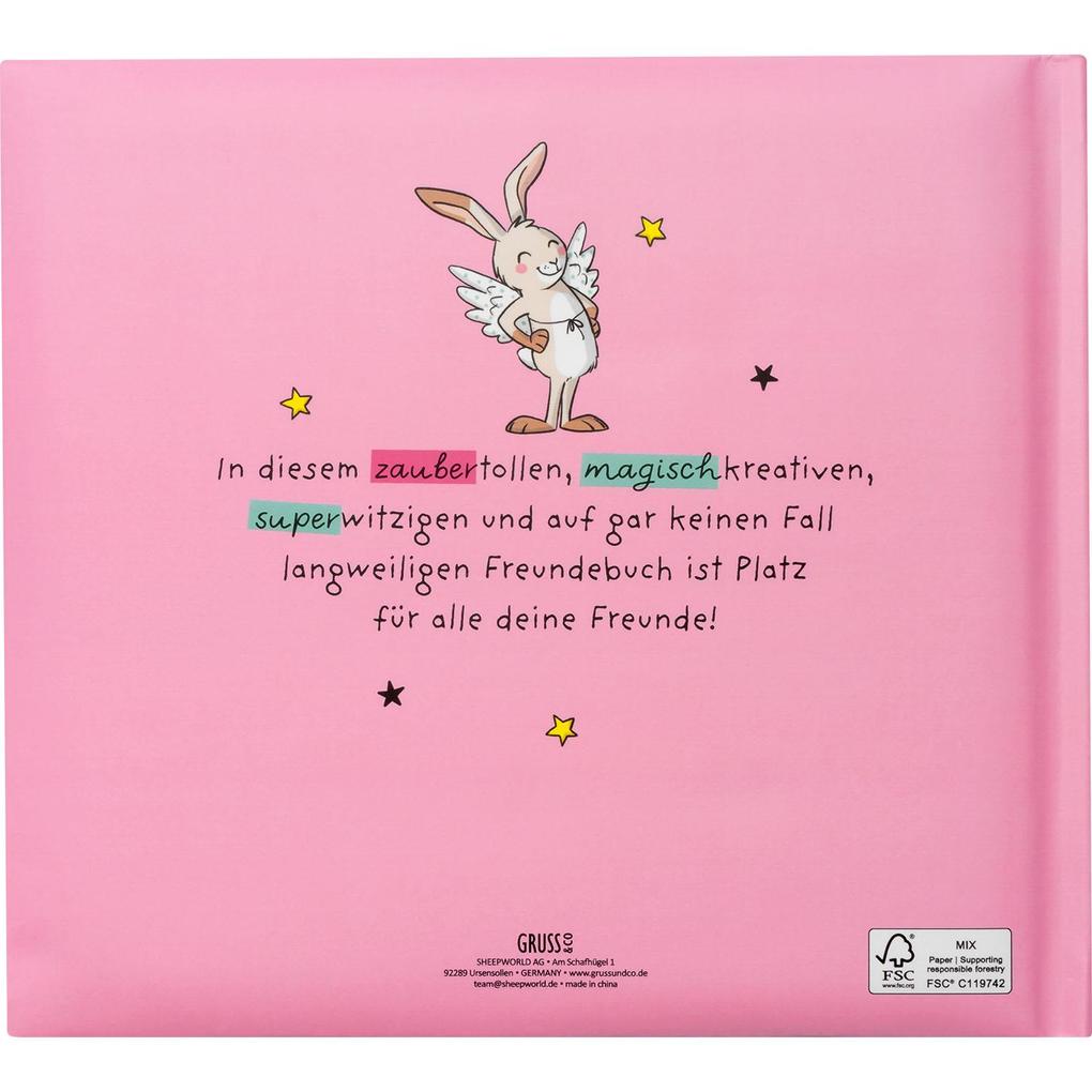 Weitere Ansicht: Freundebuch Motiv Pink "Alle meine Freunde"