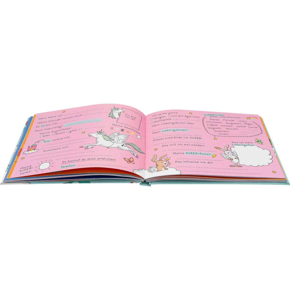 Weitere Ansicht: Freundebuch Motiv Pink "Alle meine Freunde"