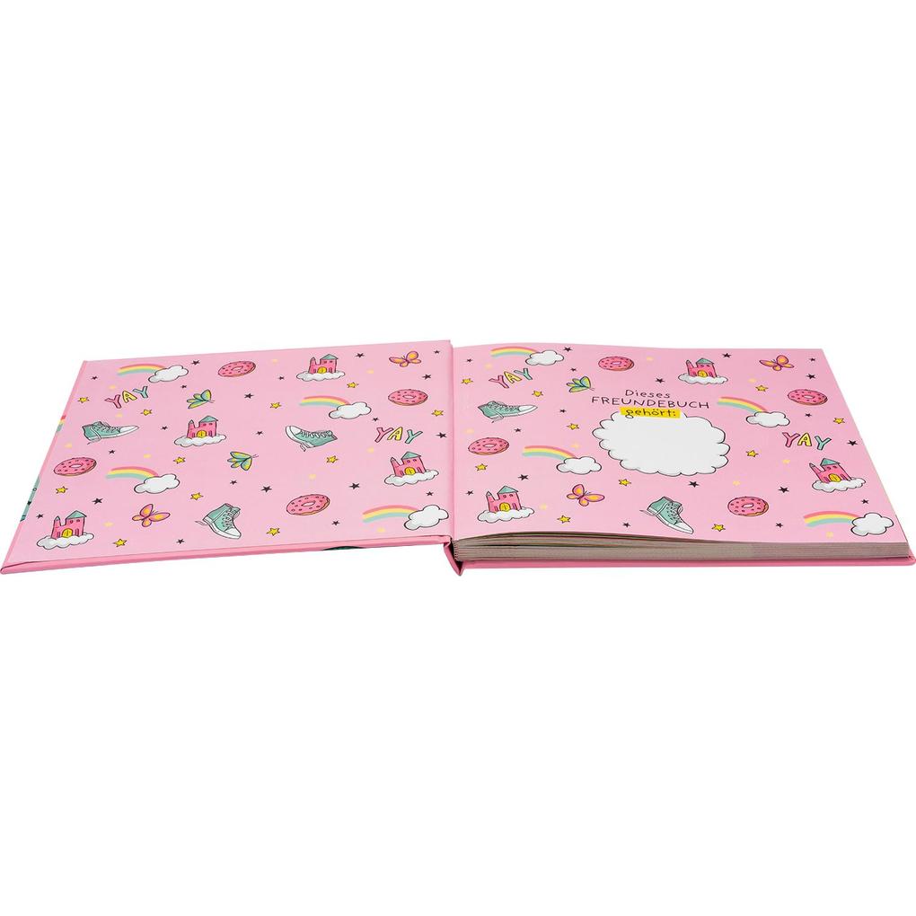 Weitere Ansicht: Freundebuch Motiv Pink "Alle meine Freunde"
