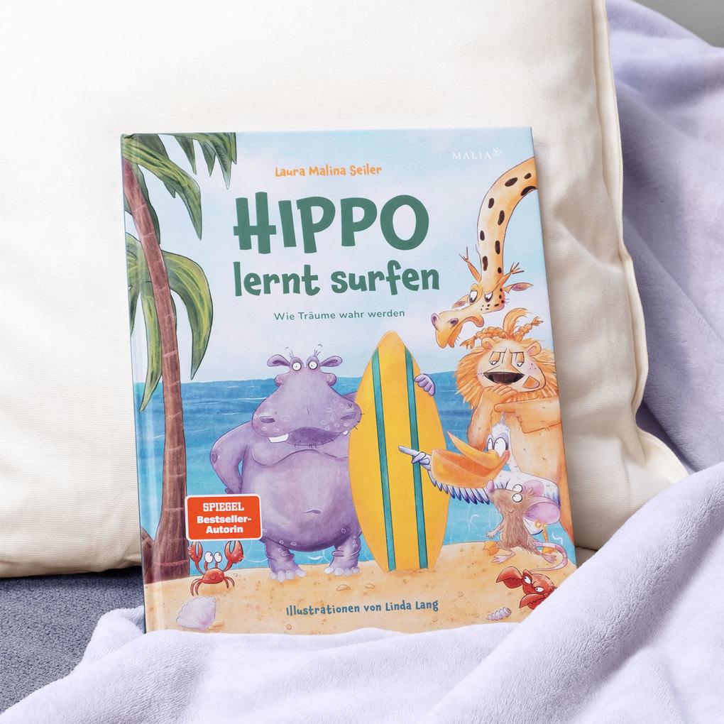 Weitere Ansicht: Hippo lernt Surfen - Wie Träume wahr werden | Laura Malina Seiler