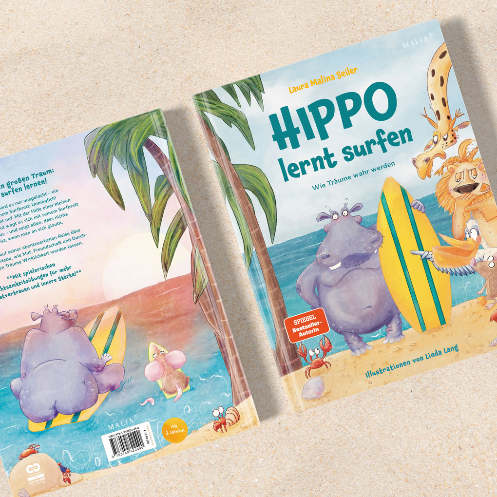 Weitere Ansicht: Hippo lernt Surfen - Wie Träume wahr werden | Laura Malina Seiler