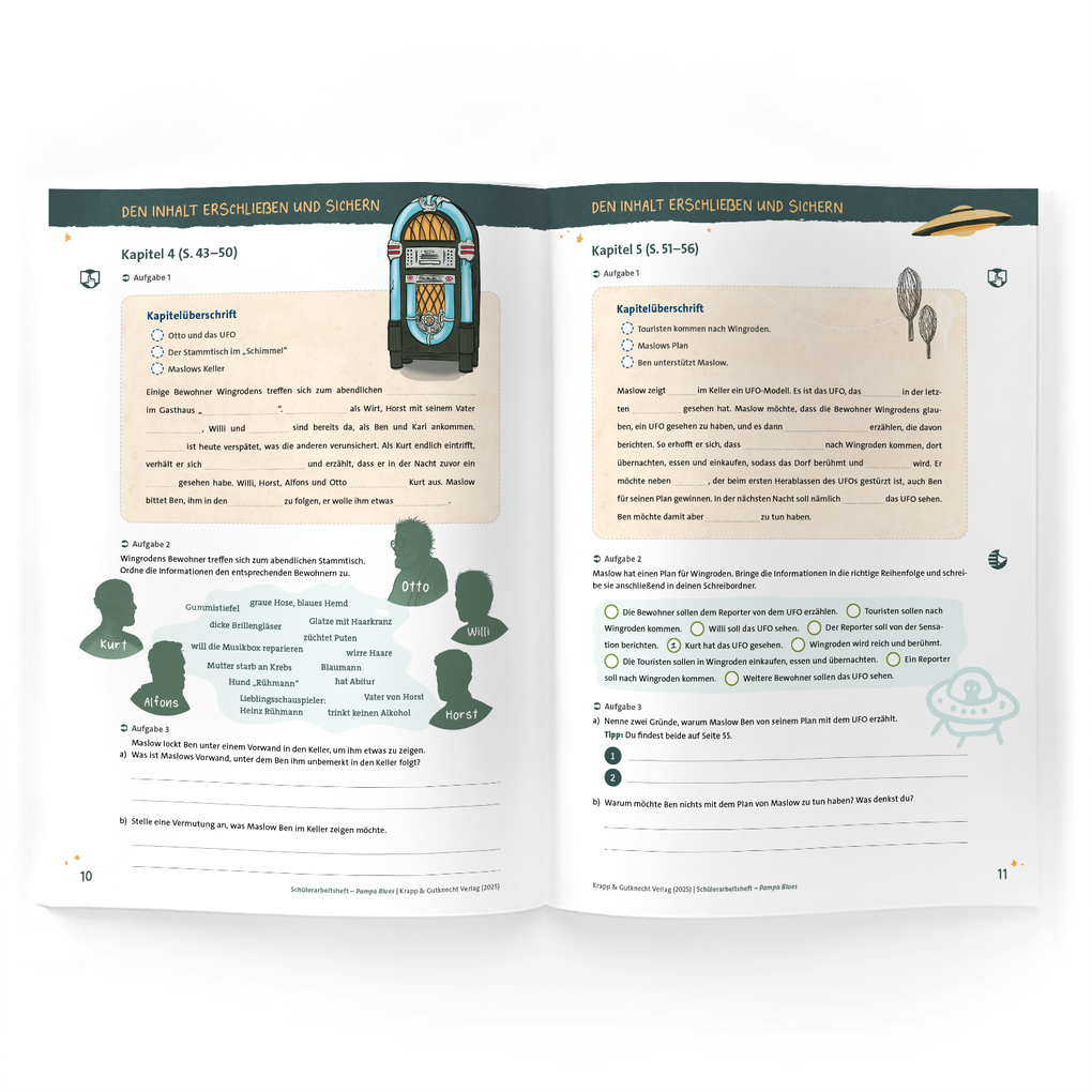 Weitere Ansicht: Pampa Blues - Rolf Lappert - Schülerarbeitsheft | Sabrina Undank, Rolf Lappert