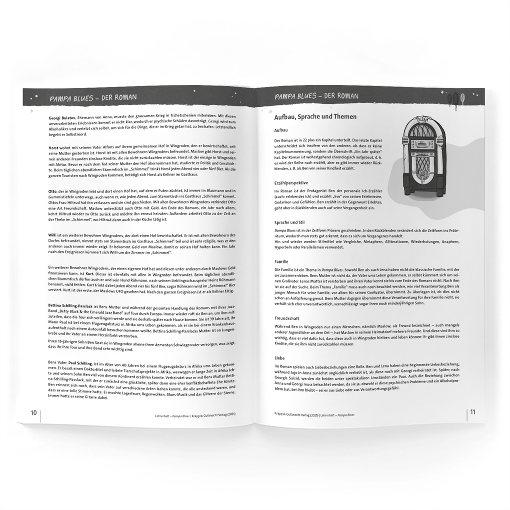 Weitere Ansicht: Pampa Blues - Rolf Lappert - Lehrerheft | Sabrina Undank, Rolf Lappert