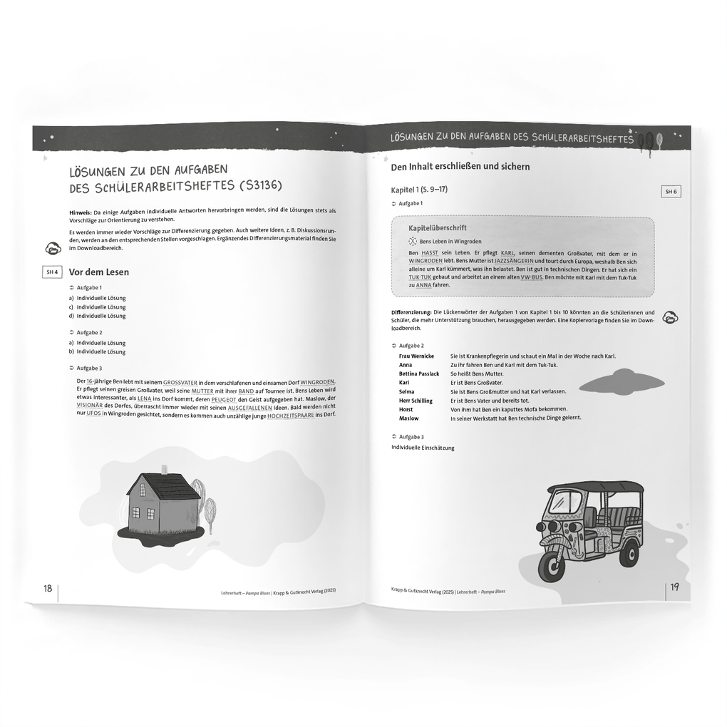 Weitere Ansicht: Pampa Blues - Rolf Lappert - Lehrerheft | Sabrina Undank, Rolf Lappert