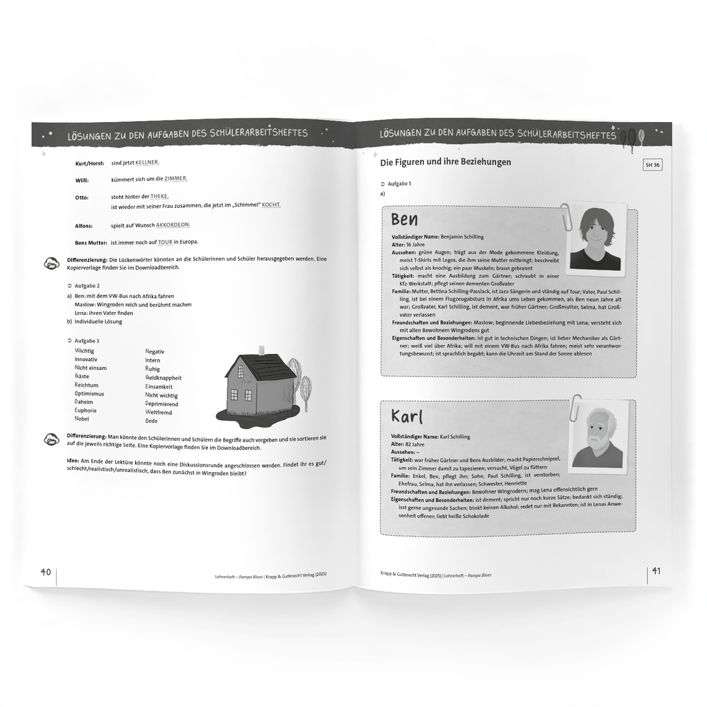 Weitere Ansicht: Pampa Blues - Rolf Lappert - Lehrerheft | Sabrina Undank, Rolf Lappert