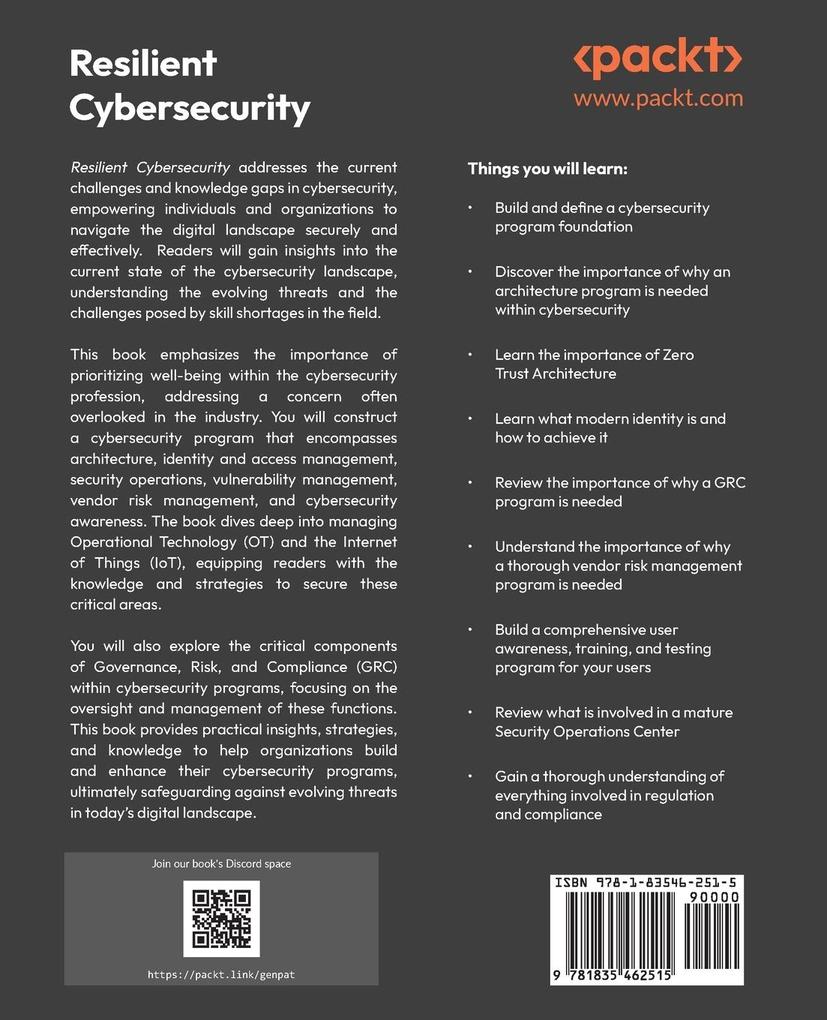 Weitere Ansicht: Resilient Cybersecurity | Mark Dunkerley