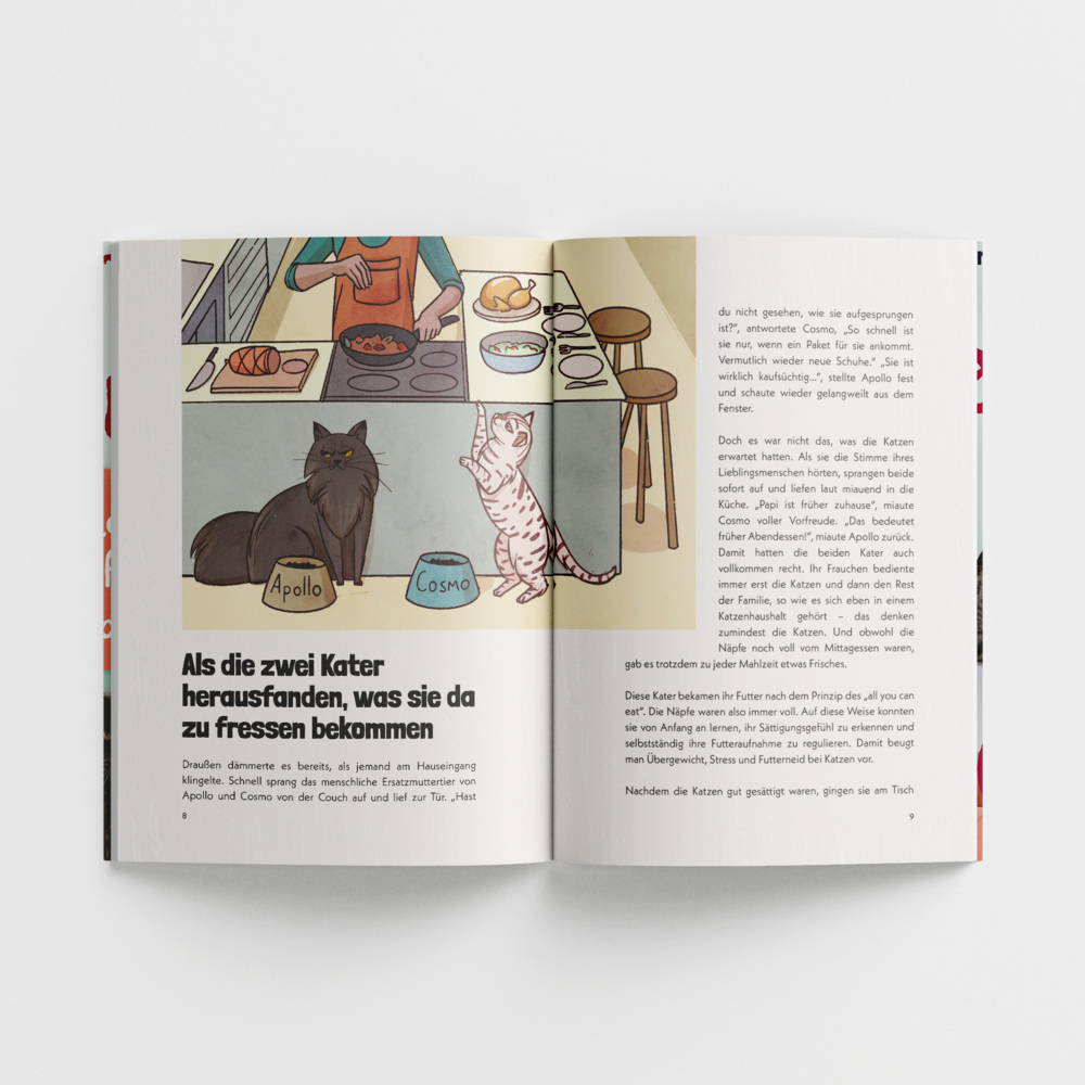 Weitere Ansicht: Total verkatert! Katzen-Knigge mit Apollo & Cosmo | Tatjana Deglau