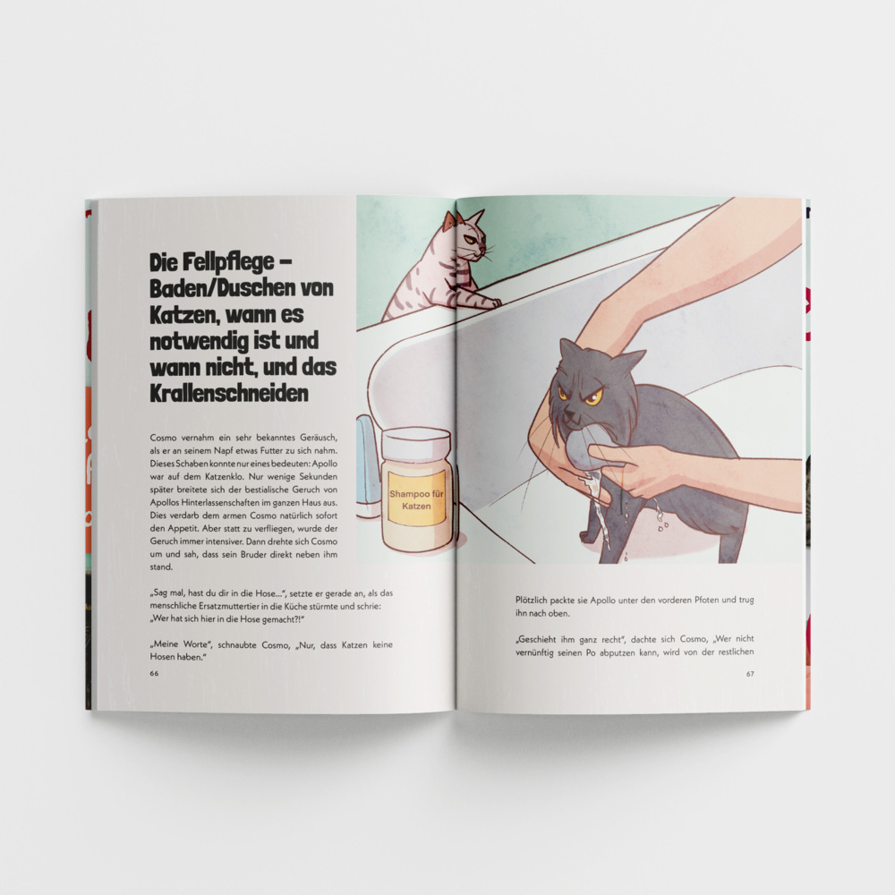 Weitere Ansicht: Total verkatert! Katzen-Knigge mit Apollo & Cosmo | Tatjana Deglau