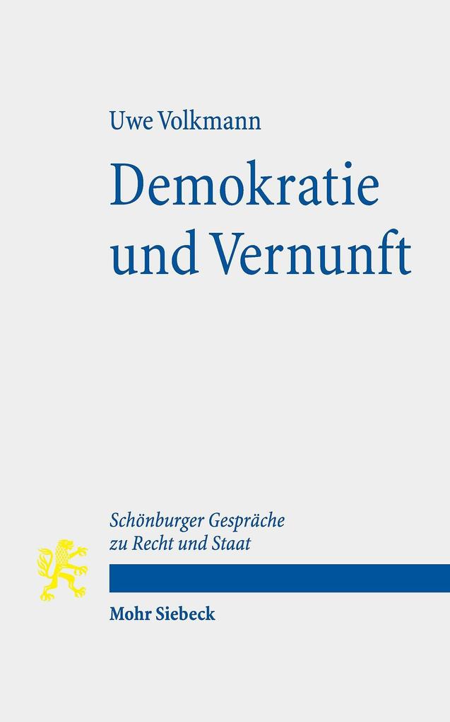 Produktbild: Demokratie und Vernunft | Uwe Volkmann