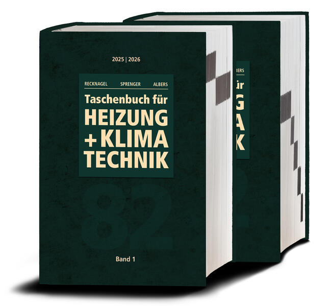 Produktbild: Recknagel - Taschenbuch für Heizung und Klimatechnik 82. Ausgabe 2025/2026 - Basisversion