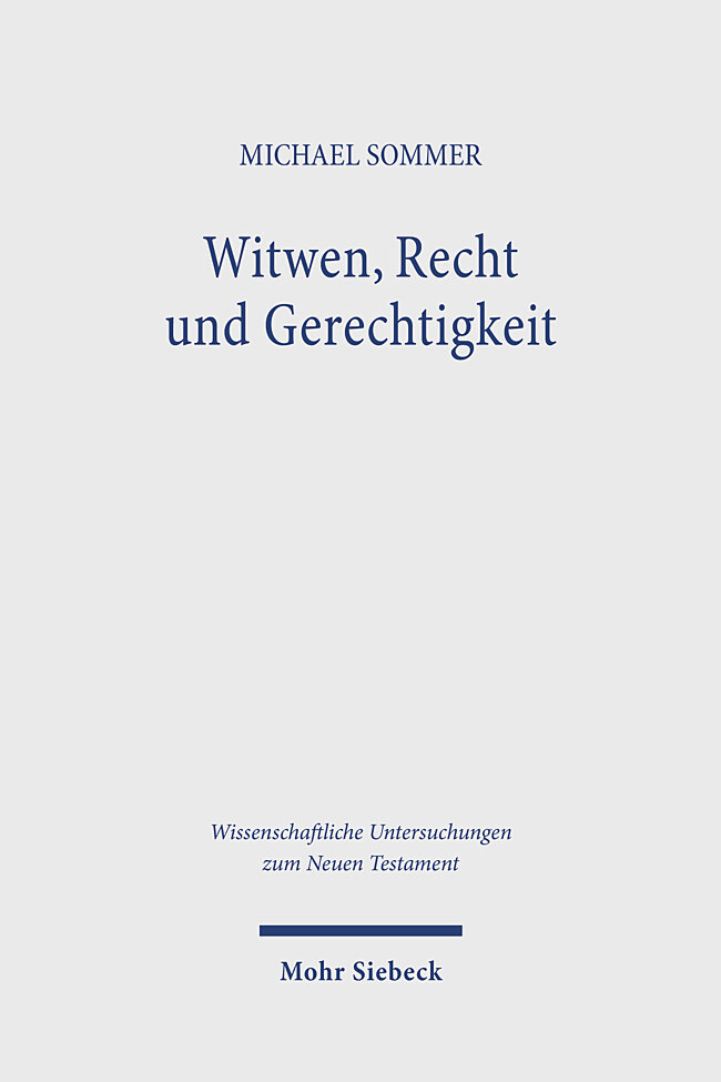 Produktbild: Witwen, Recht und Gerechtigkeit | Michael Sommer