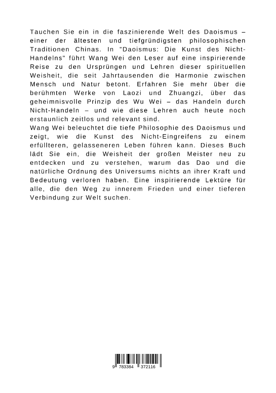 Weitere Ansicht: Daoismus: Die Kunst des Nicht-Handelns | Wang Wie