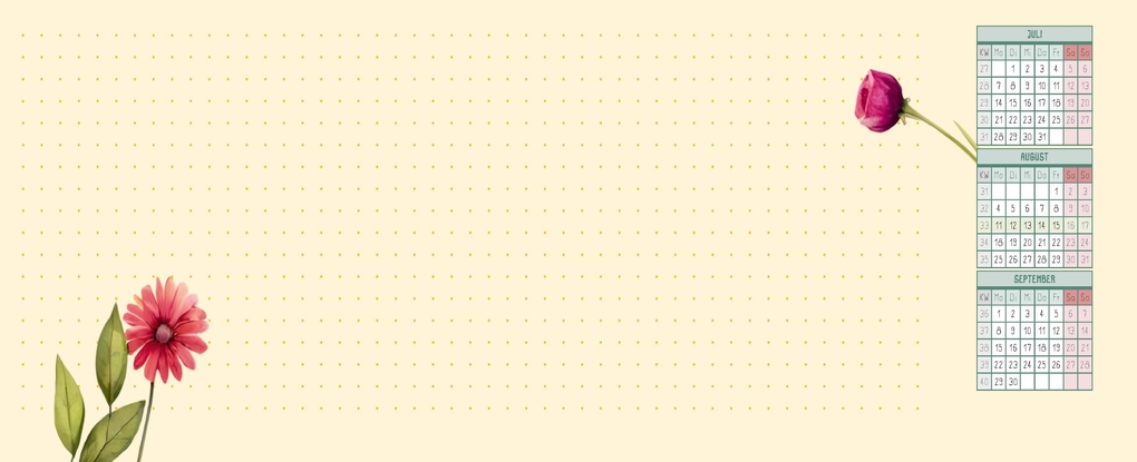 Weitere Ansicht: Mein Wochen-Tischkalender für das Schuljahr 2025/2026