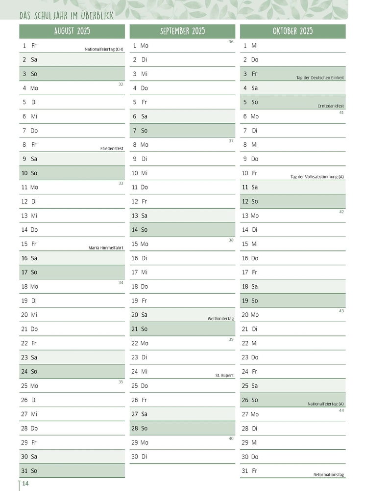 Weitere Ansicht: Mein Schulplaner fürs Referendariat Schuljahr 2025/2026