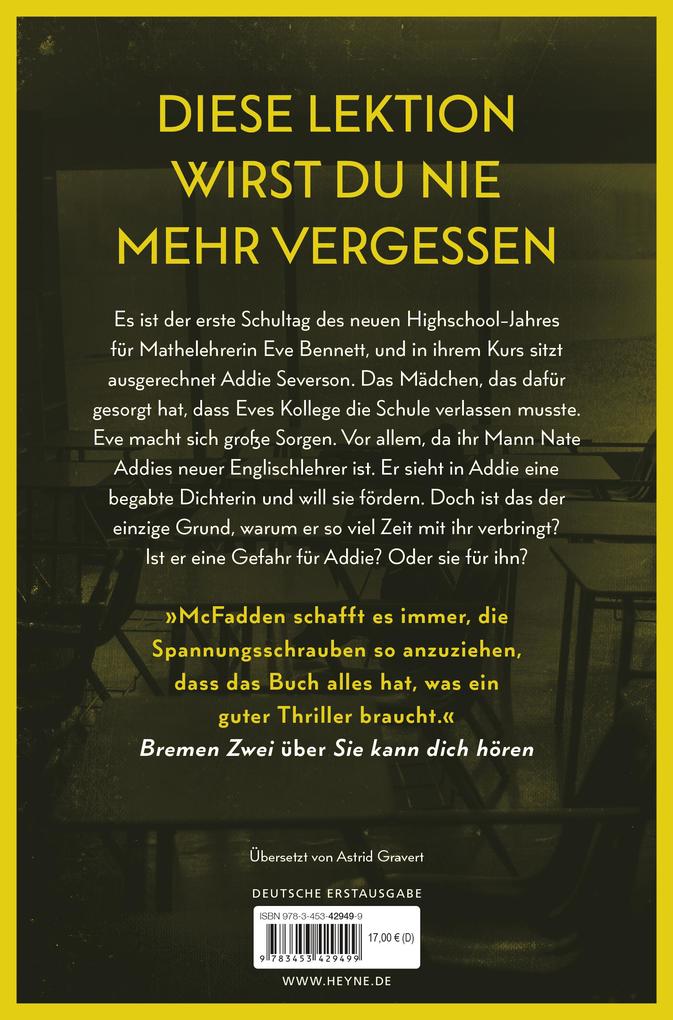 Weitere Ansicht: Der Lehrer - Will er dir helfen oder will er deinen Tod? | Freida McFadden