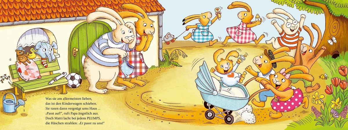 Weitere Ansicht: Das große Buch von den sieben kleinen Hasen | Sabine Praml