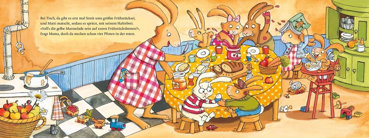Weitere Ansicht: Das große Buch von den sieben kleinen Hasen | Sabine Praml