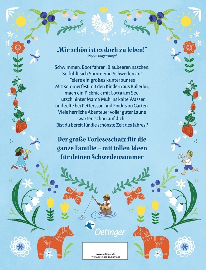 Weitere Ansicht: Sonne, Glück und Blaubeerduft | Astrid Lindgren, Sven Nordqvist, Alexandra Hanneforth, Jujja Wieslander, Gunilla Bergström