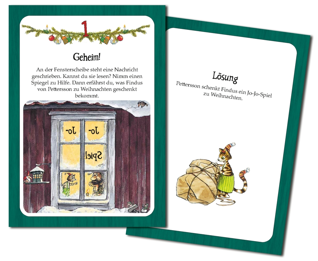 Weitere Ansicht: Pettersson und Findus feiern Weihnachten. Adventskalender | Sven Nordqvist