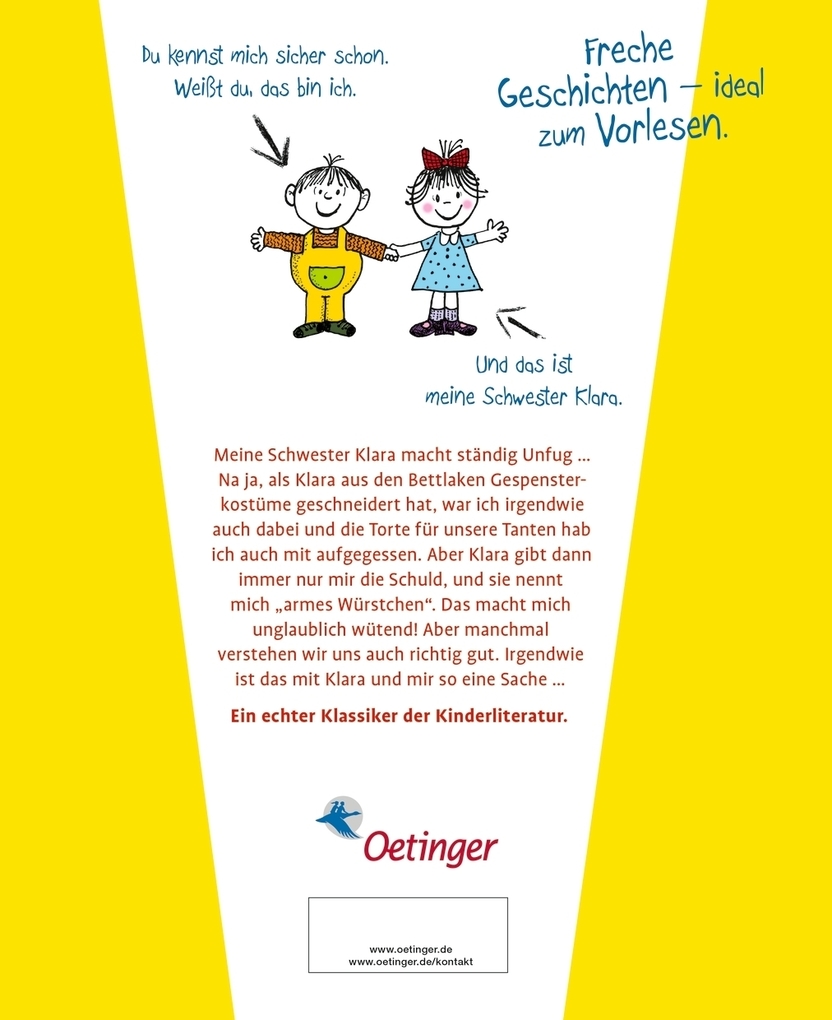 Weitere Ansicht: Ich und meine Schwester Klara. Die schönsten Geschwistergeschichten zum Vorlesen | Dimiter Inkiow