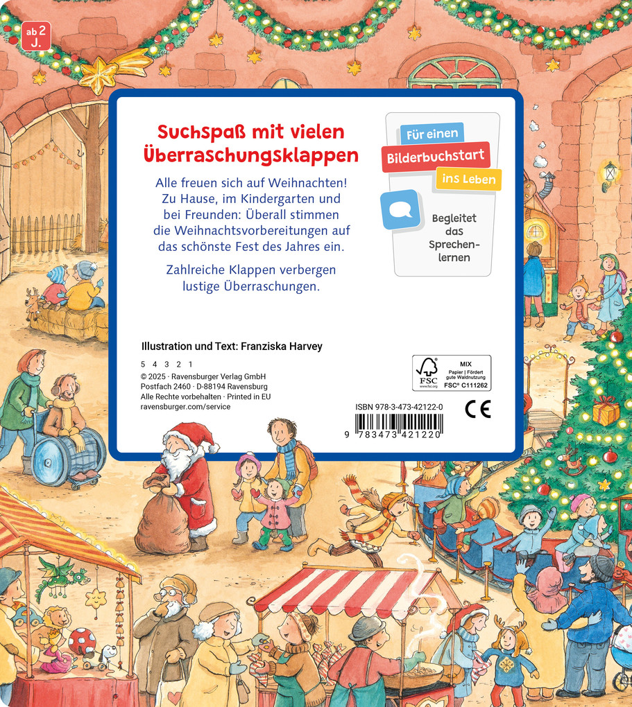 Weitere Ansicht: Mein Sachen suchen Wimmelbuch: Weihnachtszeit | Franziska Harvey