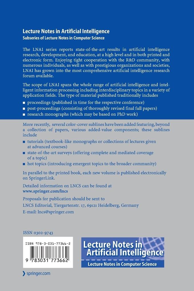 Weitere Ansicht: PRIMA 2024: Principles and Practice of Multi-Agent Systems