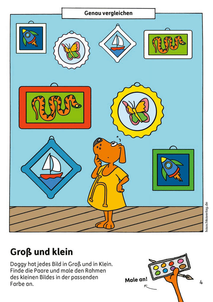 Weitere Ansicht: Kindergartenblock ab 4 Jahre - Rätsel-Spaß, Konzentration und Logik | Ulrike Maier