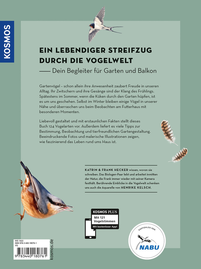 Weitere Ansicht: Das Buch der Gartenvögel | Katrin Hecker, Frank Hecker, Henrike Kelsch