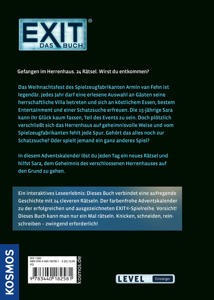 Weitere Ansicht: EXIT® - Das Buch: Der Adventskalender | Inka Brand, Markus Brand, Nina Brown