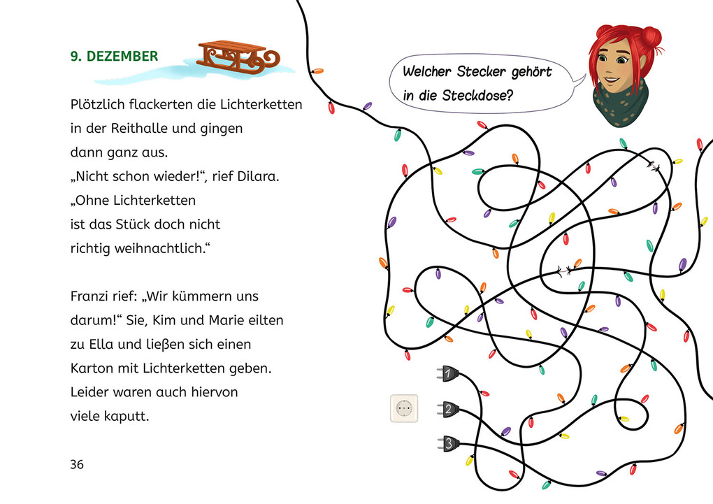 Weitere Ansicht: Die drei !!!, Bücherhelden 2. Klasse, Adventskalender, Wirbel um das Weihnachts-Pony | Anne Scheller