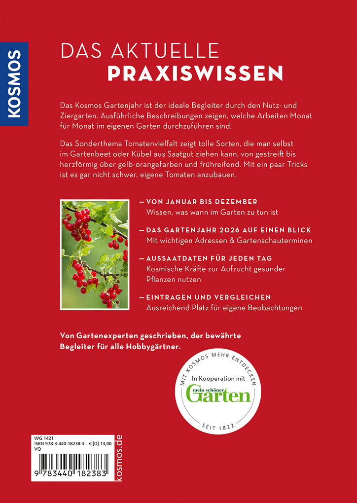 Weitere Ansicht: Kosmos Gartenjahr 2026 | Karen Meyer-Rebentisch