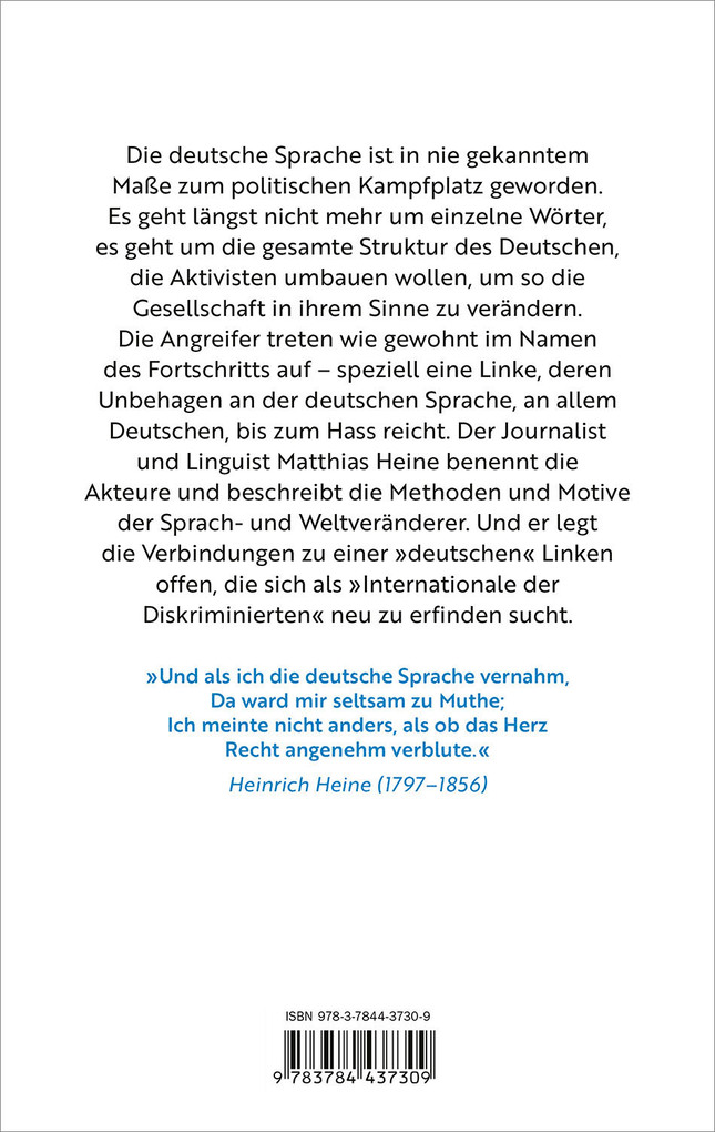 Weitere Ansicht: Der große Sprachumbau | Matthias Heine