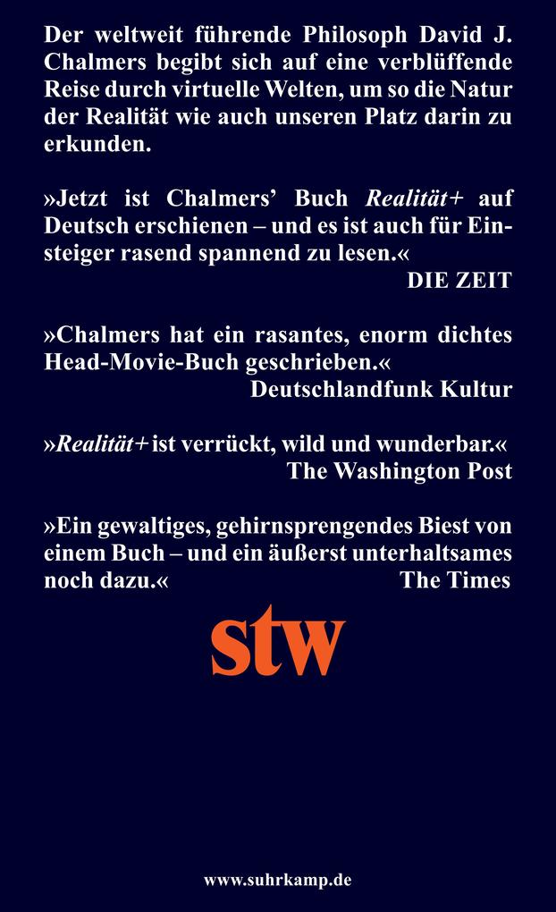 Weitere Ansicht: Realität+ | David J. Chalmers