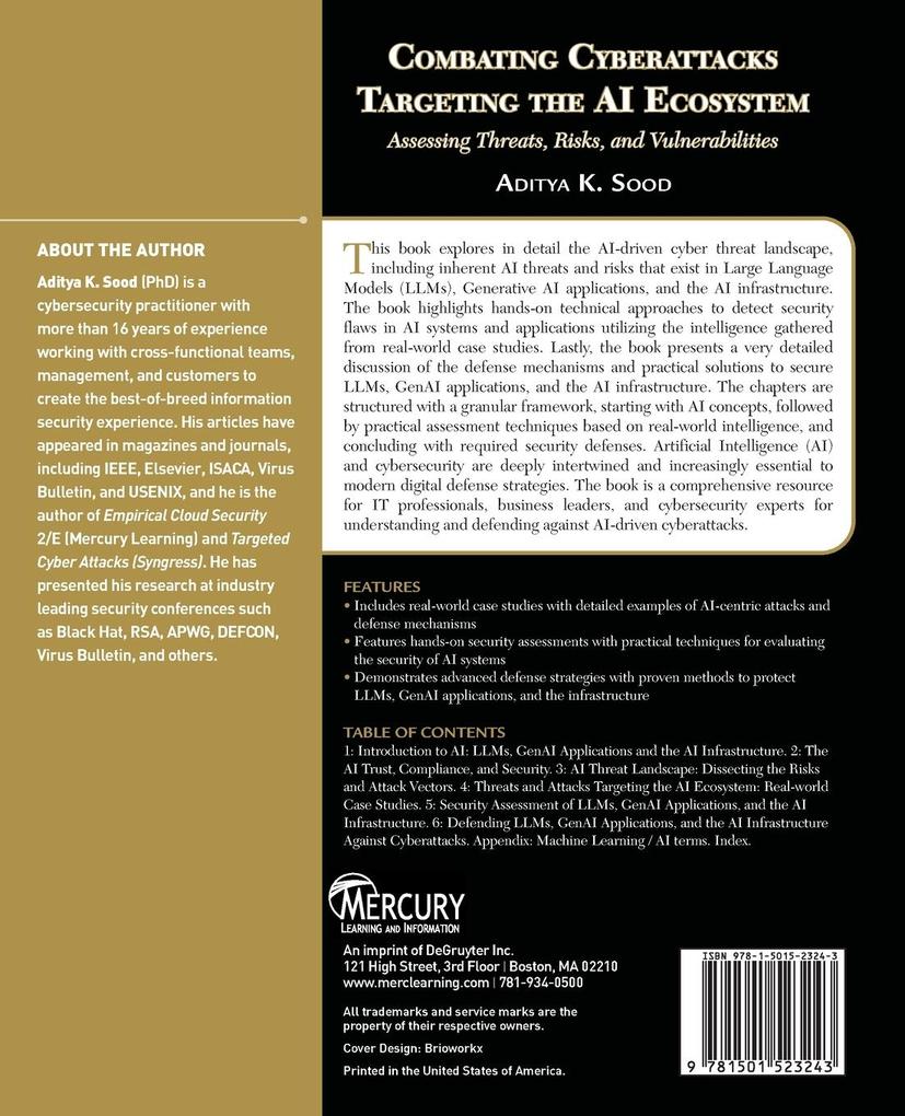 Weitere Ansicht: Combating Cyberattacks Targeting the AI Ecosystem | Aditya Sood