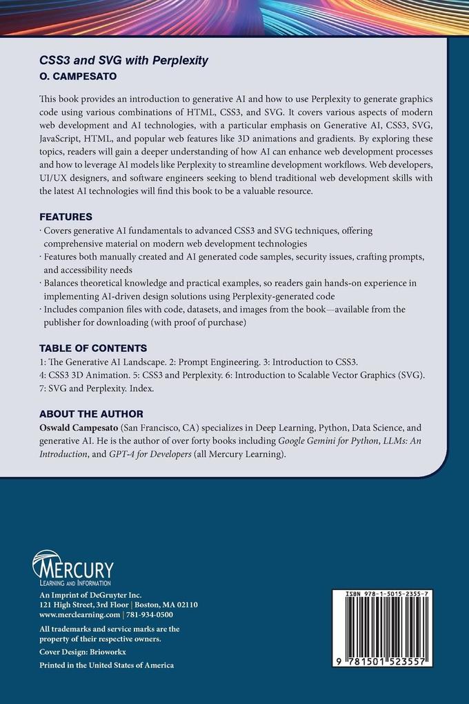 Weitere Ansicht: CSS3 and SVG with Perplexity | Oswald Campesato