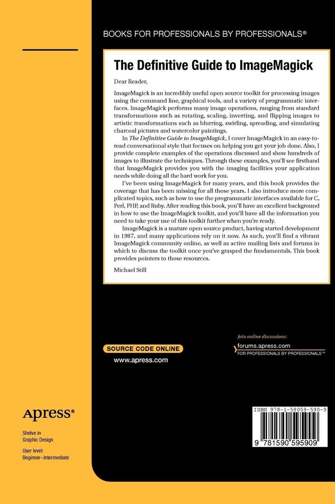 Weitere Ansicht: The Definitive Guide to Imagemagick | Michael Still