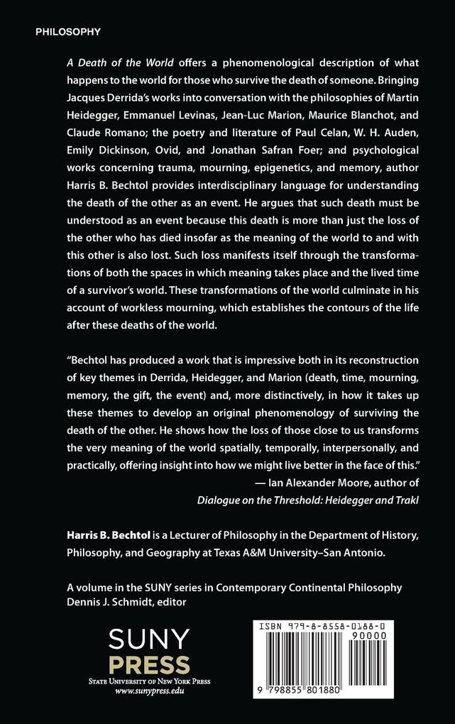 Weitere Ansicht: A Death of the World | Harris B. Bechtol