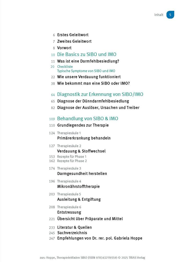 Weitere Ansicht: Therapieleitfaden SIBO | Gabriela Hoppe