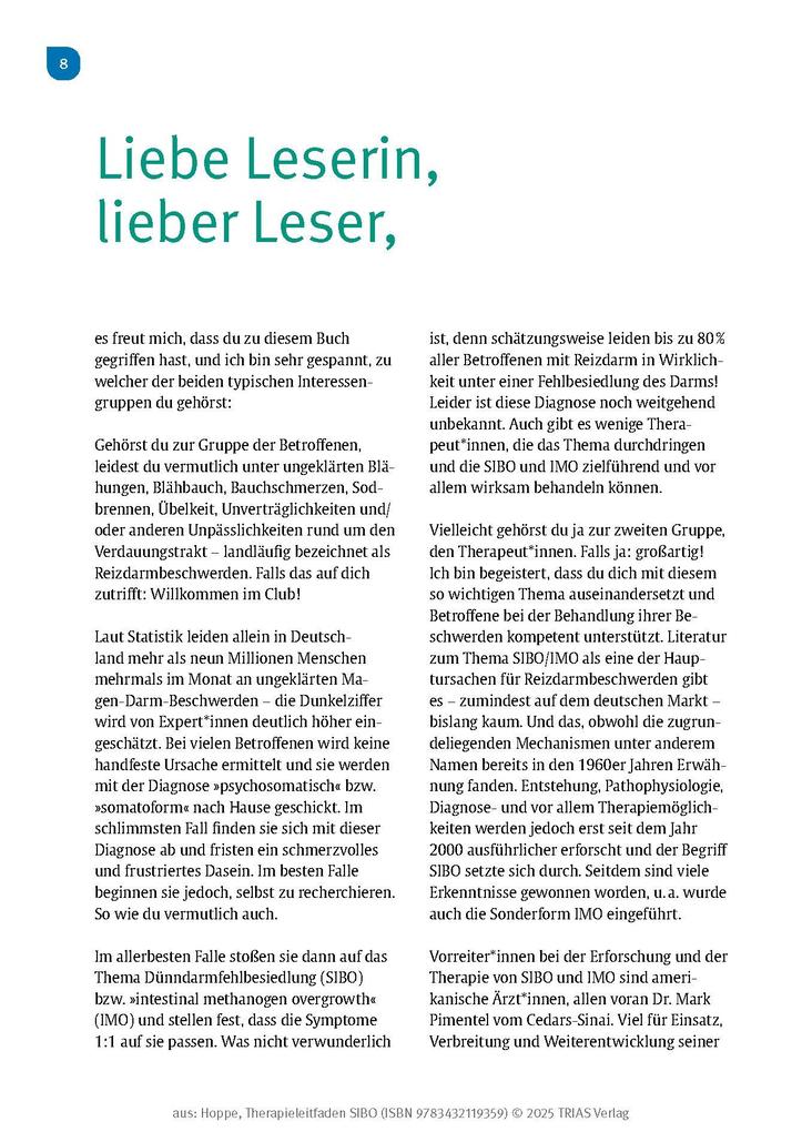 Weitere Ansicht: Therapieleitfaden SIBO | Gabriela Hoppe