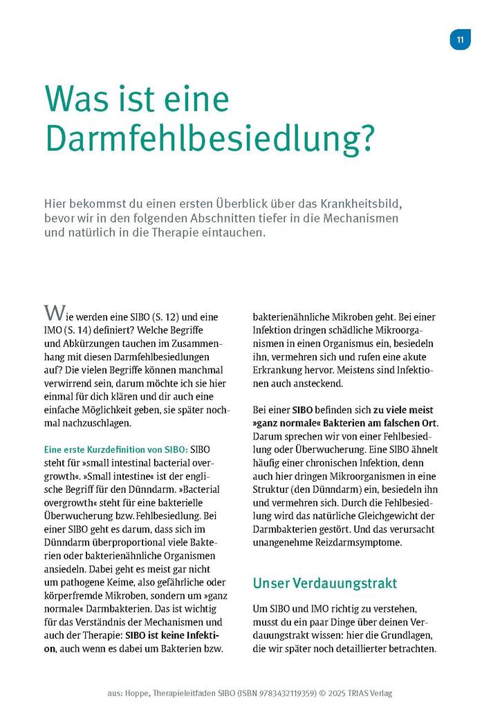 Weitere Ansicht: Therapieleitfaden SIBO | Gabriela Hoppe