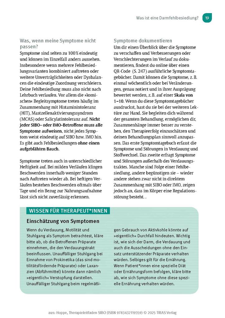 Weitere Ansicht: Therapieleitfaden SIBO | Gabriela Hoppe
