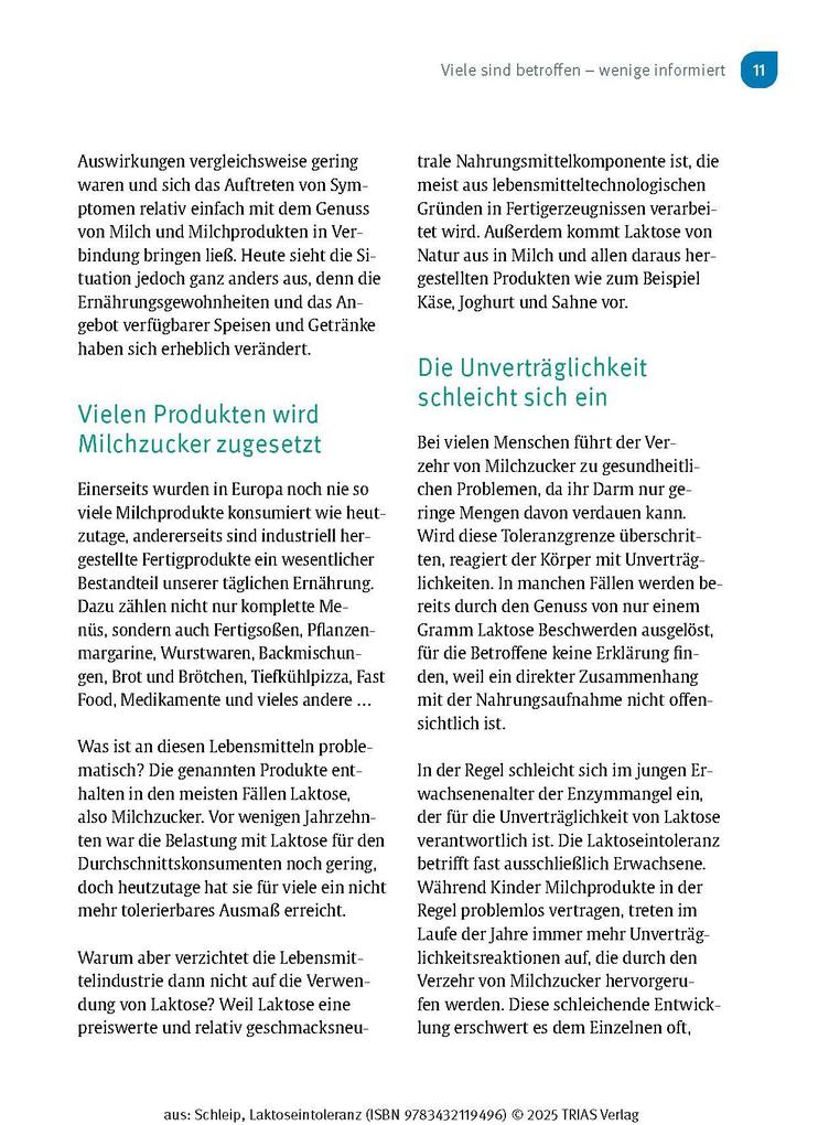 Weitere Ansicht: Laktose-Intoleranz | Thilo Schleip