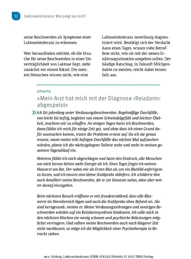 Weitere Ansicht: Laktose-Intoleranz | Thilo Schleip