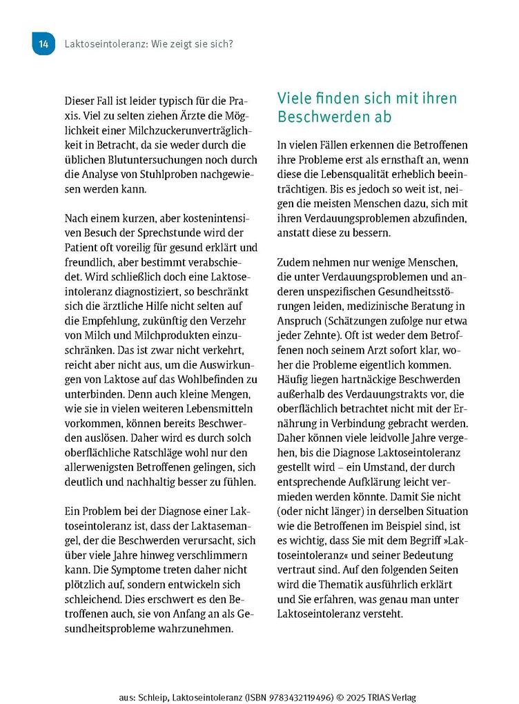 Weitere Ansicht: Laktose-Intoleranz | Thilo Schleip