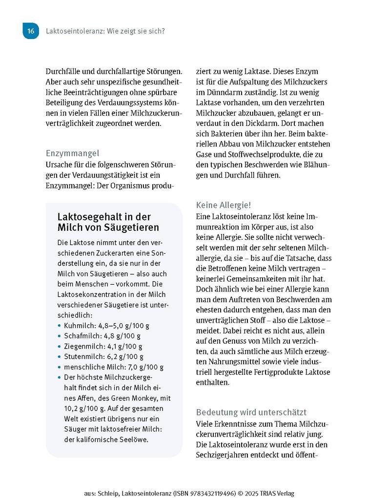 Weitere Ansicht: Laktose-Intoleranz | Thilo Schleip