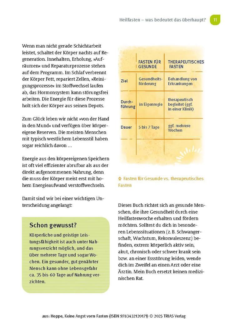 Weitere Ansicht: Keine Angst vorm Fasten | Gabriela Hoppe