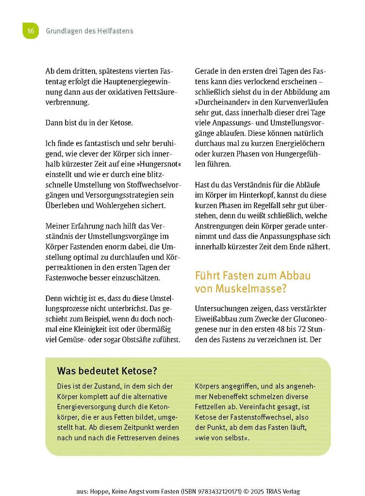 Weitere Ansicht: Keine Angst vorm Fasten | Gabriela Hoppe