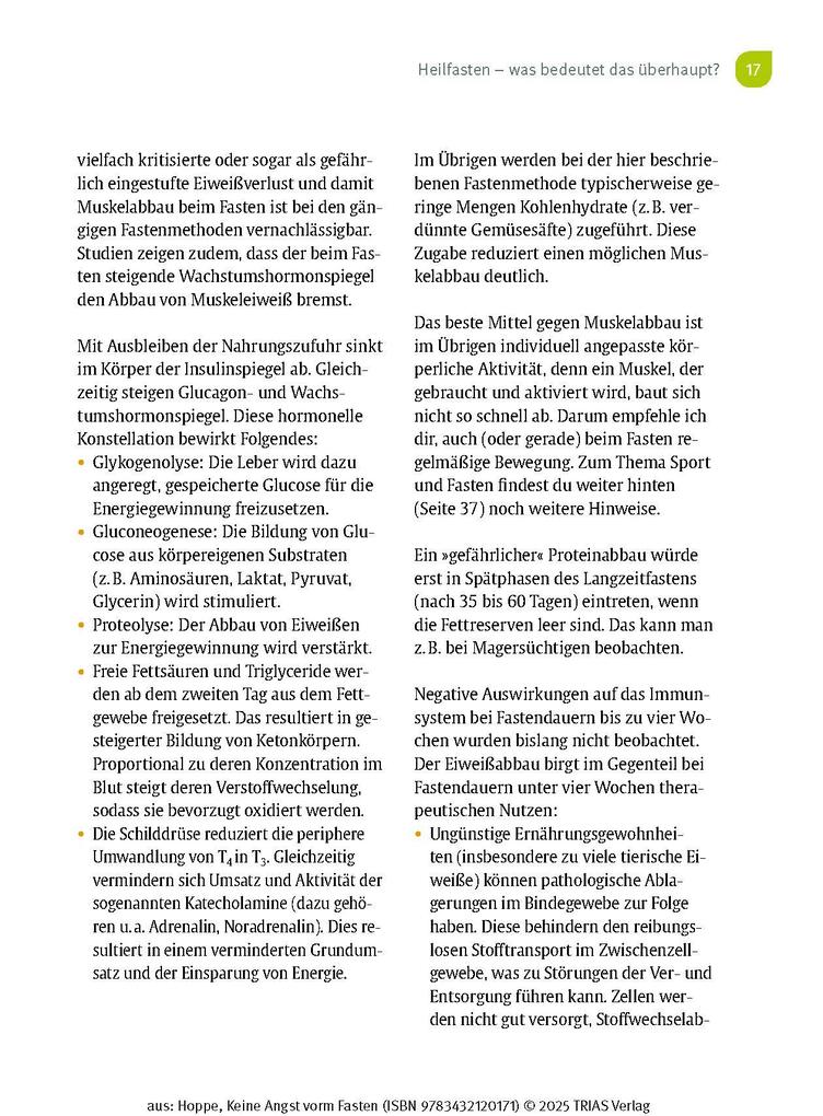 Weitere Ansicht: Keine Angst vorm Fasten | Gabriela Hoppe
